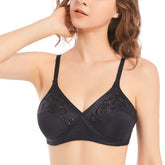 FL-709 Total-Support Bra - Black - Flourish Nightwear & Undergarments